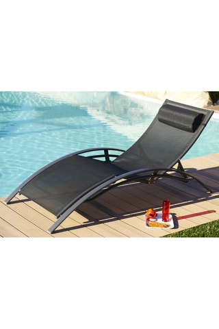 2 bains de soleil empilables CL76 - 170 x 67 x 30 cm