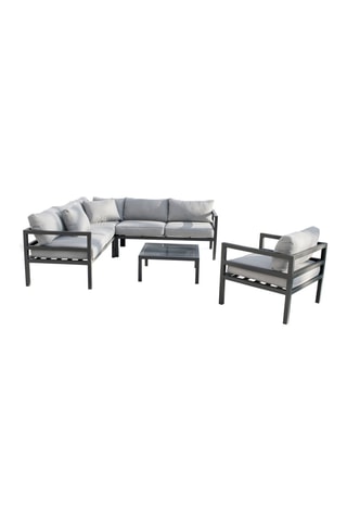 Salon de jardin Beaubourg - Anthracite - 6 places