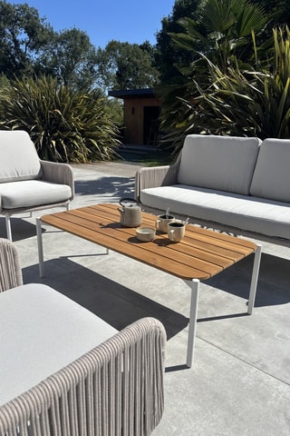 Salon de jardin en teck Orella - 5 places