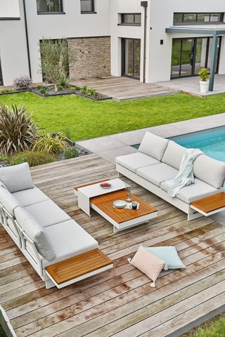 Salon de jardin en acacia Minera - 6 places