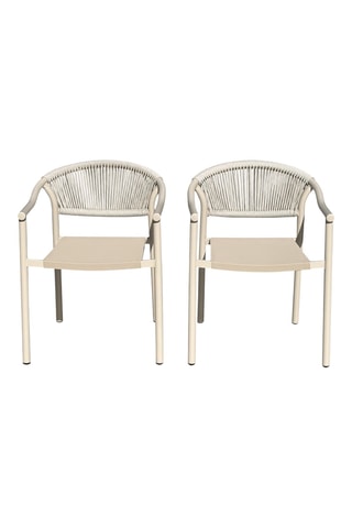 2 fauteuils de jardin Sumba - Gris