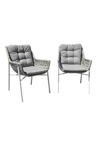 2 fauteuils de jardin Elba - Blanc