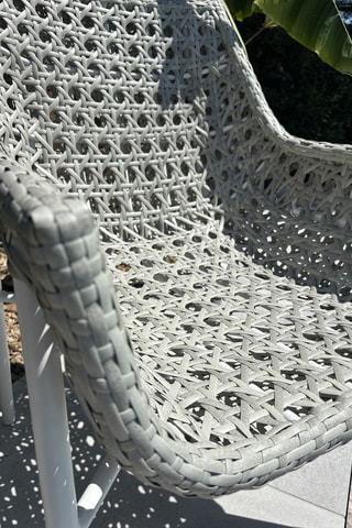 2 fauteuils de jardin Elba - Blanc