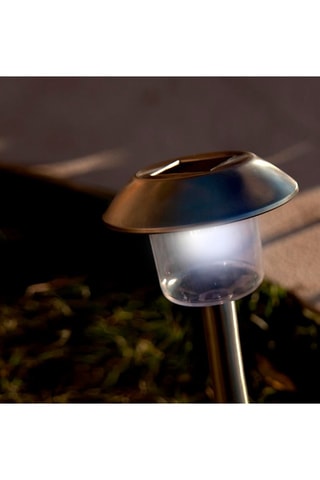 8 balises solaires LED Alesia - Noir - 8 x 1 W