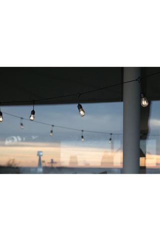 Guirlande solaire LED party guinguette solar - Blanc chaud - 1 W