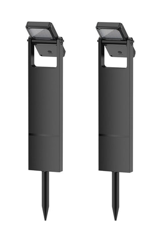 2 balises solaires LED Brity - Noir - 2 x 2 W