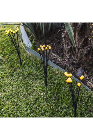 3 torches solaires LED Lyra - Noir