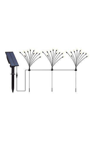 3 torches solaires LED Lyra - Noir