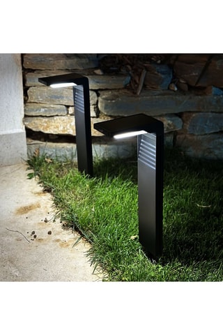 2 balises solaires LED Ostry - Noir