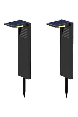 2 balises solaires LED Ostry - Noir