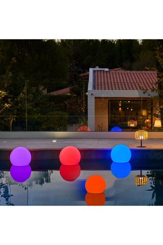 Boule lumineuse sur batterie 24 LED Bobby C40 - Blanc - 5 W