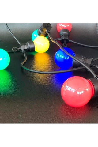 2 guirlandes LED Party Guinguette - Multicolore