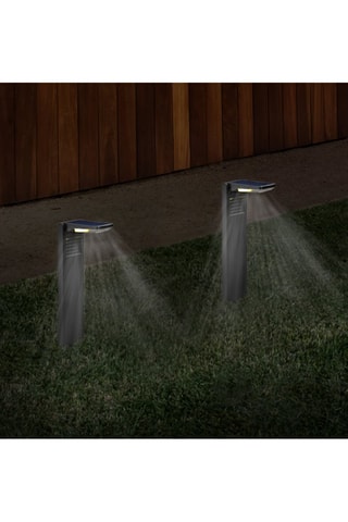 4 balises solaires LED Ostry - Noir - 4 x 2 W