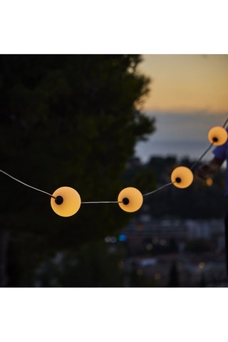 Guirlande solaire LED Bolly - Blanc chaud