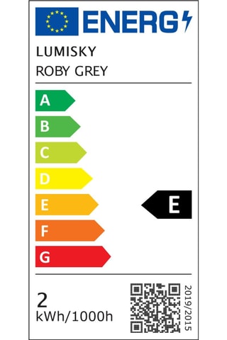 2 lampes à poser LED Roby - 2 W - Gris - 50 h d'autonomie - Classe E
