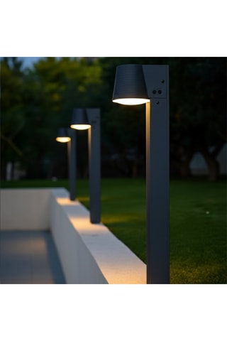 Luminaire LED Soltek - 9 W - Gris - 22 h d'autonomie - Classe G