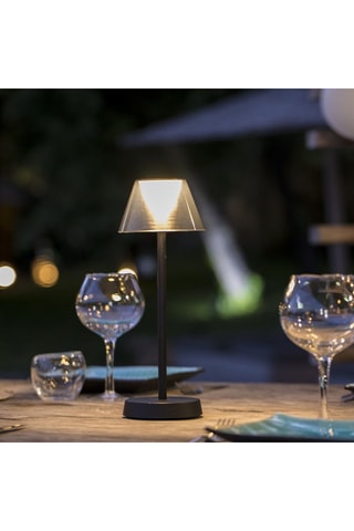 2 lampes à poser LED Beverly - 6 W - Noir - 5 h d'autonomie - Classe F