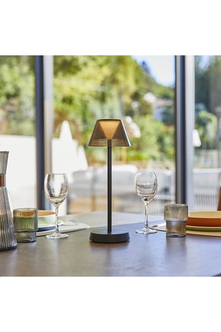 2 lampes à poser LED Beverly - 6 W - Noir - 5 h d'autonomie - Classe F