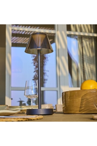 2 lampes à poser LED Beverly - 6 W - Noir - 5 h d'autonomie - Classe F