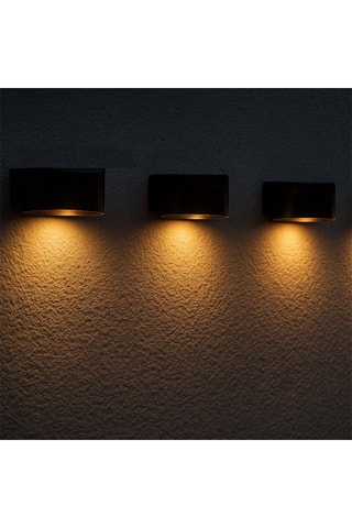 4 appliques murales LED Spotik - 1.8 W - Noir - 8 h d'autonomie - Classe A