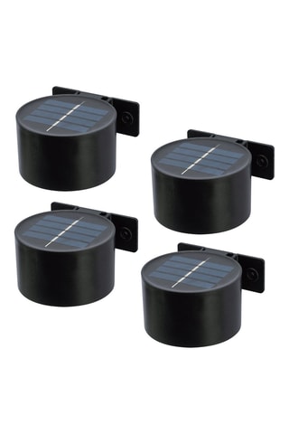 4 appliques murales LED Spotik - 1.8 W - Noir - 8 h d'autonomie - Classe A