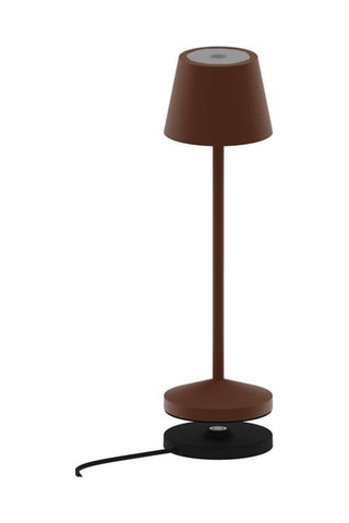 Lampe de table sans fil EMILY Rouille H25cm