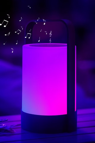 Lampe enceinte Bluetooth Nina Play - Blanc chaud et RGD - 1,2 W