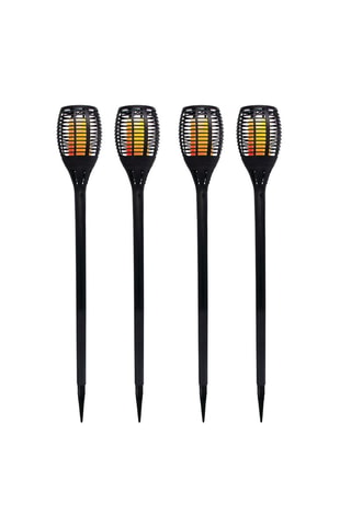4 luminaires LED Maity - 0.3 W - Noir - 8 h d'autonomie - Classe A