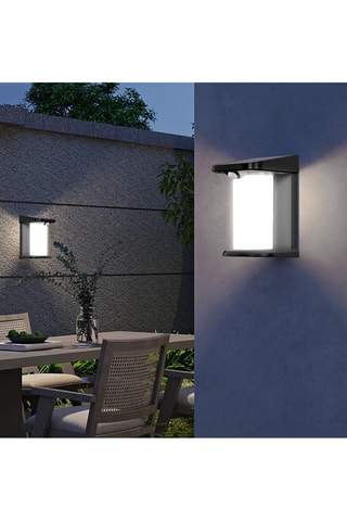 2 appliques solaires LED Lusty - Noir - 2 x 5 W