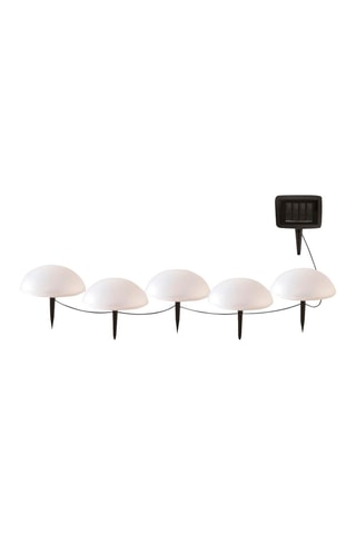 5 balises solaires LED Half moon - Argenté