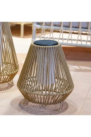 Lanterne solaire LED Salomea - Beige