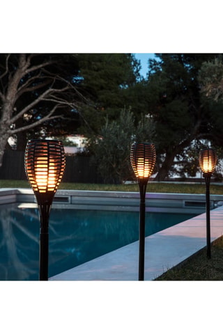 2 torches solaires Mini Maity Sun - Noir - 2 x 1 W