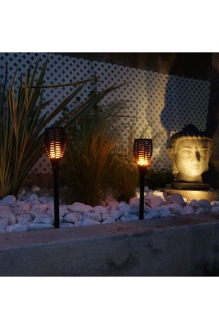 2 torches solaires Mini Maity Sun - Noir - 2 x 1 W