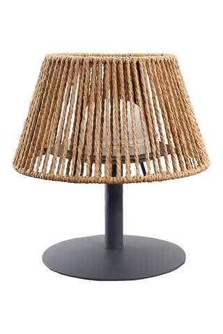 Lampe LED Standy mini raffy - Noir et marron