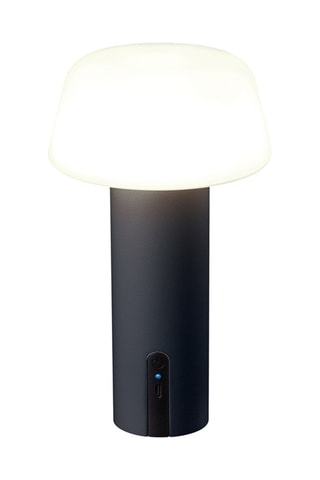 Lampe sur pied solaire LED Malo - Noir et blanc - Jusqu'à 120 h d'autonomie - 21,2 cm