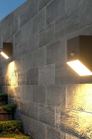 2 Appliques murales solaires Lumicube - 2 x 3 W