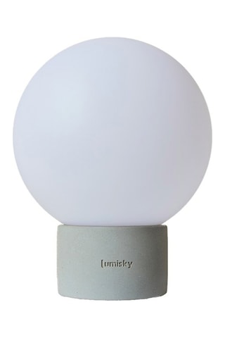 Lampe LED extérieure Terra Concrète - Gris et blanc