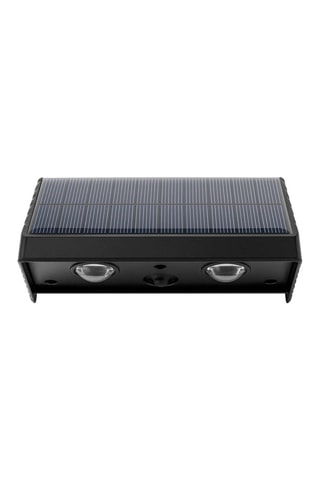 2 appliques murales solaires LED Kyla - Noir - 2 x 4 W