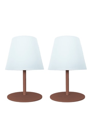 2 lampes LED extérieures Twins - Blanc et noir