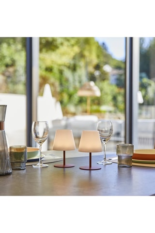 2 lampes LED extérieures Twins - Blanc et noir