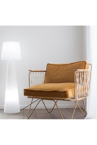 Lampadaire Lady W150 - Blanc et noir - 2 x 15 W et 20 W