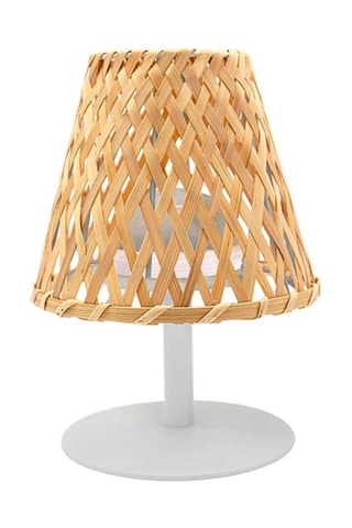 Lampe de table LED en bambou Ibiza - Gris - 1 W