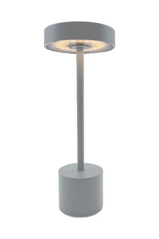 Lampe de table sans fil LED rechargeable Roby - Gris clair
