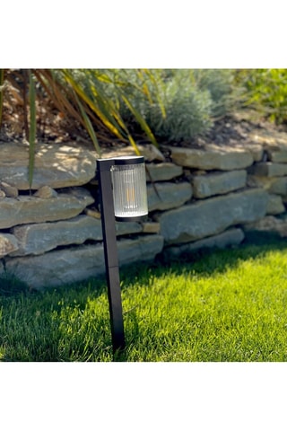 2 balises solaires LED Beamlit - Noir