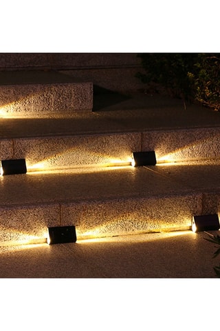 4 appliques murales solaires LED Twily - Noir - 4 x 0,23 W
