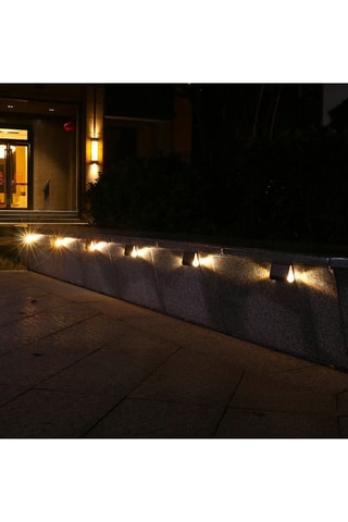 4 appliques murales solaires LED Twily - Noir - 4 x 0,23 W