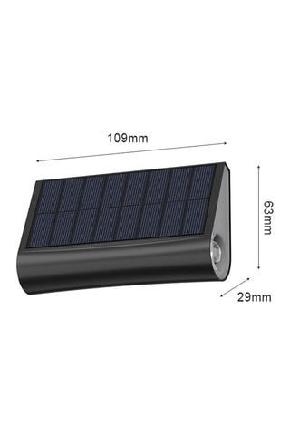 4 appliques murales solaires LED Twily - Noir - 4 x 0,23 W