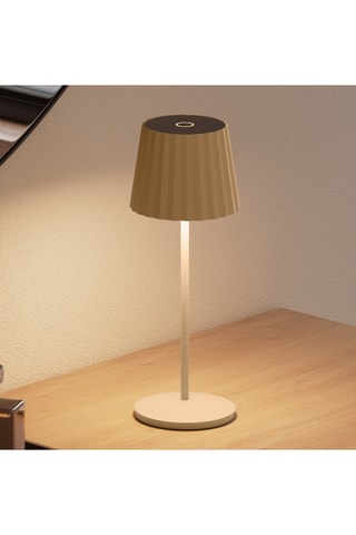 Lampe de table LED sans fil Abby - Crème