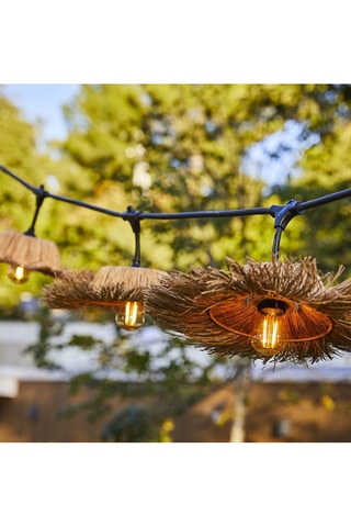 2 guirlandes d'extérieur 14 LED Tahiti - Blanc chaud - 2 x 1 W