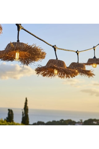 2 guirlandes d'extérieur 14 LED Tahiti - Blanc chaud - 2 x 1 W
